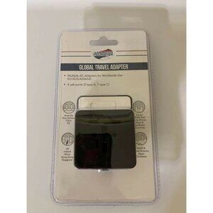 New American Tourister Global Travel Adapter,‎ Worldwide Use ( EU/ASIA/UK/AUS )
